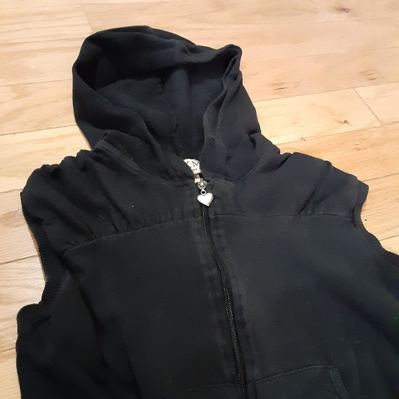 Black Mini sleeveless jumper, jacket with pockets - Picture 4 of 5